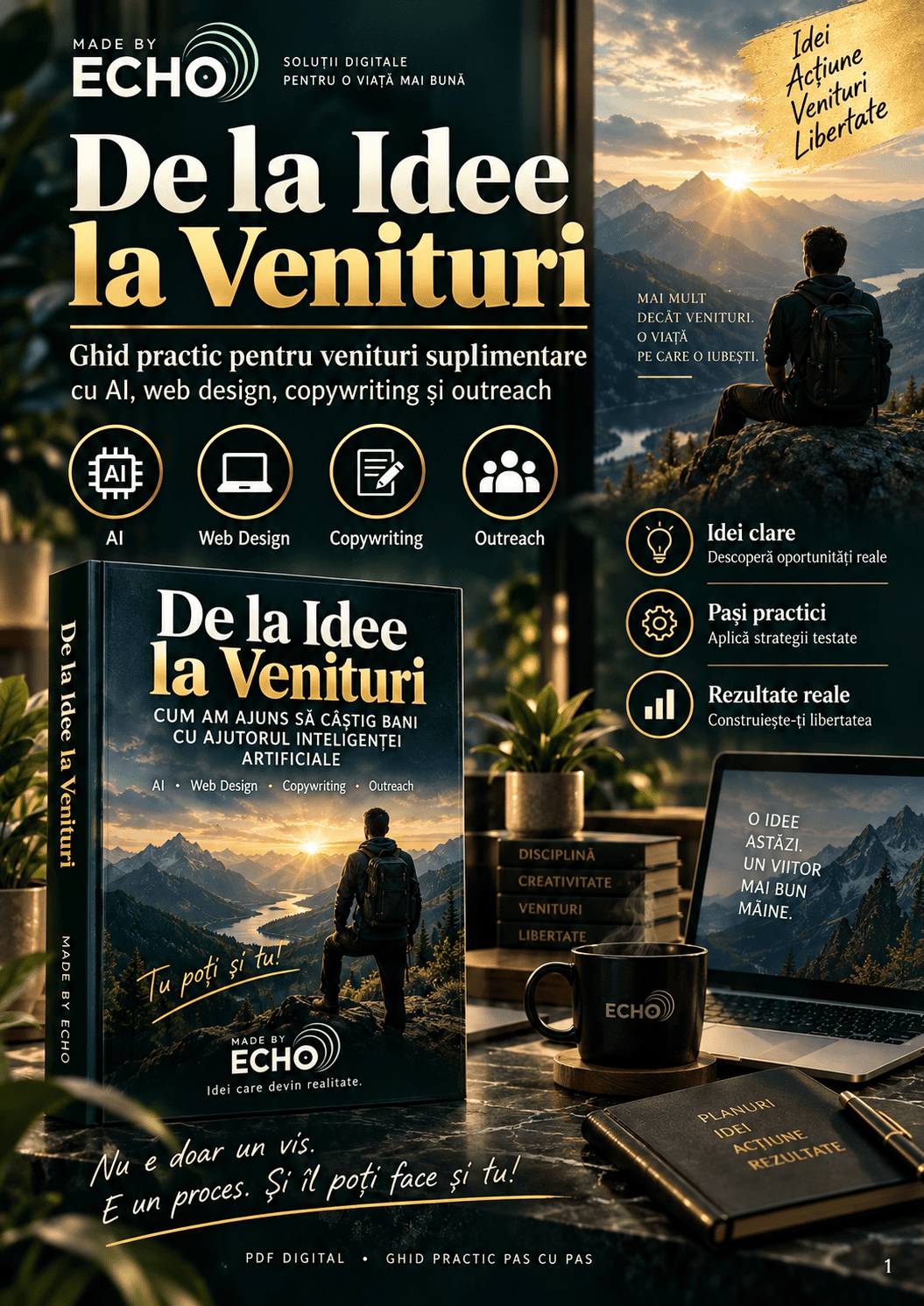 De la Idee la Venituri – Ghid practic pentru venituri suplimentare cu AI